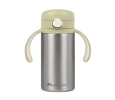 BEBECONFORT Isolierbecher mit Edelstahlstrohhalm 280 ml Grün / ab 12 Monaten