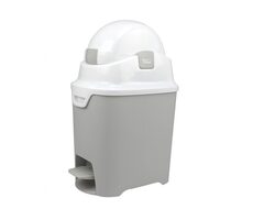 DiaperChamp Windelkorb ONE Handsfree Silber / Maße: 55 x 27 x 22 cm