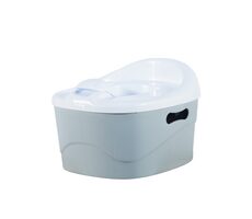 DiaperChamp Potty 3 in 1 PottyChamp Silver / WC-Sitzkapazität: 23 kg / Hockerkapazität: 46 kg