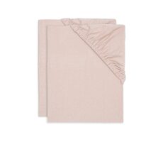 Jollein Spannbettlaken 120x60 cm 2 Stück Wild Rose / Für Matratzen bis 120 x 60 cm