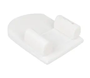 KikkaBoo Lagerungsmatte aus Memory-Schaum-Keil Airknit White / ab 0 Monaten