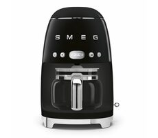 SMEG 50's Retro Style schwarz / Filterkaffeemaschine / 1050 W / 1,4 l / bis zu 4 Tassen