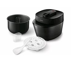 Ausgepackt - Philips HD2151/40 schwarz / Multifunktionstopf / 1000 W / 5 l / ausgepackt