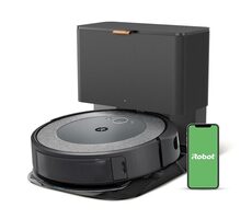 iRobot Roomba Combo i5+ grau / Roboterstaubsauger / WLAN / BT / Staubsaugen & Wischen / Reinigungsstation /1850 mAh