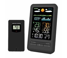 Solight TE87 Wetterstation / Farb-LCD / Innen-/Außentemperatur und Luftfeuchtigkeit / Druck / RCC