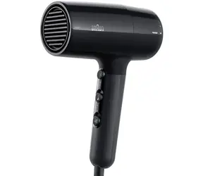 Braun HD 2.2 schwarz / Haartrockner / 2200 W / 2 Geschwindigkeiten / 3 Temperaturen / 1,95 m