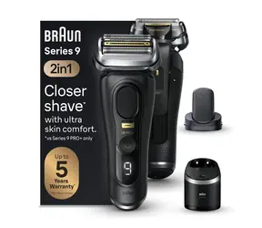 Braun Series 9 Pro+ 9590cc Wet&Dry / Rasierer / Herren / Planchet / 60-minütiger Betrieb / Für das Gesicht