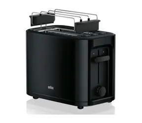 Braun HT 3010 schwarz / Toaster / 1000 W / 7 Temperaturen / 2 Schlitze