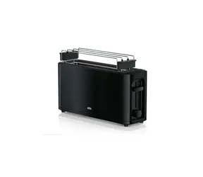 Braun HT 3110 schwarz / Toaster / 1000 W / 7 Temperaturen / 1 Schlitz 