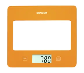 Sencor SKS 5033OR orange / digitale Küchenwaage / max. 5 kg / TARA-Funktion / Touch. Tasten