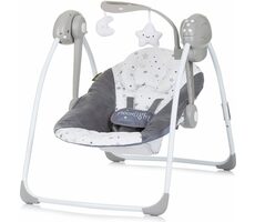 CHIPOLINO Babyschaukelbett Moonlight Ash Grey / von 0 - 6 Monaten / bis 9 kg