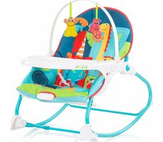 CHIPOLINO Kinderschaukelstuhl Enjoy - blau / von 0 - 6 Monaten / bis 9 kg