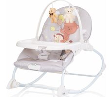 CHIPOLINO Kinderschaukelstuhl Enjoy - Teddybär / von 0 - 6 Monaten / bis 9 kg