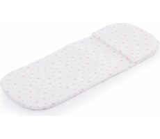 CHIPOLINO Kinderwagenmatratze mit rosa Sternen