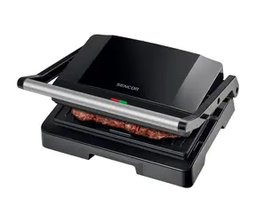 Sencor SBG 2070SS schwarz / Kontaktgrill / 1000 W / Temperaturregelung