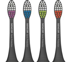 Sencor SOX 002 Ersatzbürstenkopf schwarz (4 Stück) / für Sencor Sonic Protection SOC 1x/2x/3x