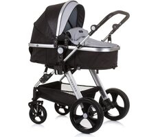 CHIPOLINO Kinderwagen kombiniert HAVANA 2in1 Obsidian Silver / Kinder bis 22 kg