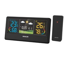 Sencor SWS 4100 B Wetterstation / Farb-LCD / Funksensor