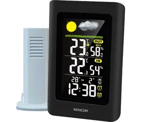 Sencor SWS 4270 Wetterstation schwarz / Farb-LCD / Funksensor