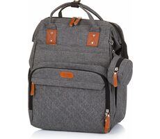 CHIPOLINO Wickeltasche/Rucksack Granit