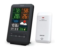 Sencor SWS 7300 Wetterstation schwarz / Farb-LCD / Funksensor