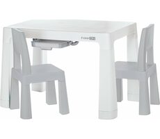 FreeON Kunststofftisch mit Stühlen Neo weiß/grau / von 3 bis 9 Jahren