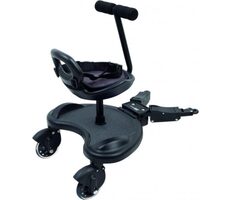 FreeON Step mit Sitz hinter dem Kinderwagen
