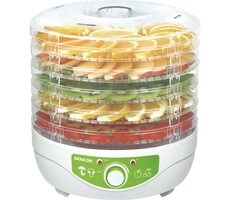 Sencor SFD 790WH weiß / Obsttrockner / 250 W / Siebdurchmesser: 23 cm / Temperatur: 35-80 °C