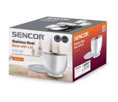 Sencor STX 021 Edelstahlschüssel mit Deckel / für Sencor STM 376x/STM 378x