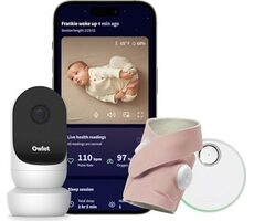 Owlet Dream Sock + Cam2 Bundle Dusty Rose / Smart Sock + Kamera