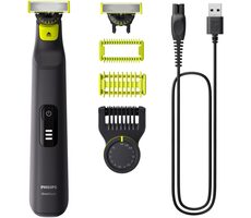Philips OneBlade Pro 360 QP6542/15 / Hybrid-Trimmer und -Rasierer / für Gesicht und Körper / 60 Minuten Betriebsdauer