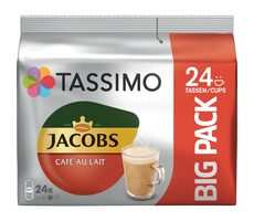 Jacobs CAFE au lait Tassimo 24 Stück / Kapselkaffee 
