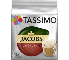 Jacobs CAFE au lait Tassimo 16 Stück / Kapselkaffee 