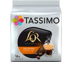 Jacobs L'OR Espresso Delizioso Tassimo 16 Stück / Kapselkaffee 