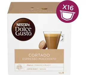 NESCAFÉ Dolce Gusto Cortado Espresso Macchiato 16 Stück / Kapselkaffee 