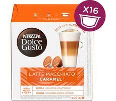 NESCAFÉ Dolce Gusto Latte Macchiato Karamell 16 Stück / Kapselkaffee 