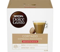 NESCAFÉ Dolce Gusto Decaffeinato Cortado Espresso Macchiato 16 Stück / Kapselkaffee 