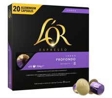 L&#39;OR Espresso Profondo Nespresso 20 Stück