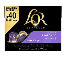 L&#39;OR Espresso Profondo Nespresso 40 Stück