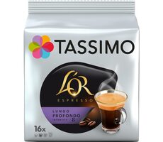 Jacobs L'OR Espresso Lungo Profondo Tassimo 16 Stück / Kapselkaffee 