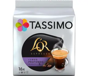Jacobs L'OR Espresso Lungo Profondo Tassimo 16 Stück / Kapselkaffee 
