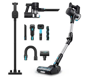 Niceboy ION Hurricane H9 schwarz / Stabstaubsauger / 2in1 / Laufzeit bis zu 50 min / 0,5 l / 75 dB