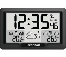 TechniSat iMETEO 300 schwarz / Wetterstation / LCD-Display / Temperatur / Luftfeuchtigkeit / 2x AA / 2x AAA