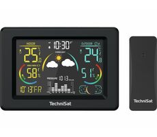 TechniSat iMETEO 600 schwarz / Wetterstation / LCD-Display / Temperatur / Luftfeuchtigkeit / Druck 