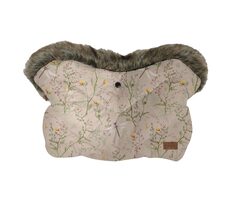KikkaBoo Luxus Secret Garden Kinderwagenhandschuhe, Beige
