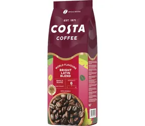Costa Coffee Bright Blend Beans Kaffee 1 kg / Kaffeebohnen / 100% Arabica