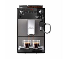 Melitta Avanza F27/0-100 schwarz-silber / Kaffeevollautomat / 1450 W / 15 bar / 1,5 l / 250 g Behälter 