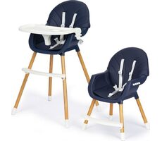 ECOTOYS 2-in-1 Hochstuhl Dunkelblau / ab 6 Monaten