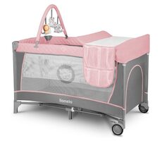 Lionelo Reisebett Flower 2in1 Flamingo