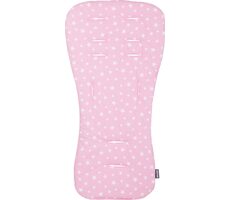 CHIPOLINO Weiche Kinderwagenmatte Rosa Sterne